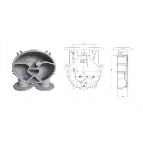 精密铸造真空泵外壳