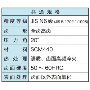  精密调质齿轮磨齿热处理KHK齿轮KSG