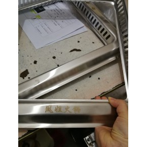  不锈钢件标牌激光刻字序列号镭射加工