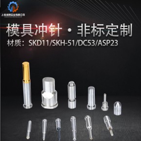  冲头-模具冲针冲孔冲头非标定做冲针不锈钢T冲skh51 skd11