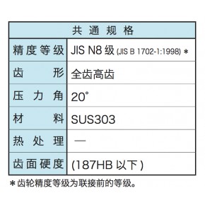  KHK小原齿轮-不锈钢快锁正齿轮-精密耐磨- SUSF-上海米仑机械供应