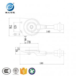  GJ103A收割机挖掘机压路机消防车随车吊随车起重机用油门拉线